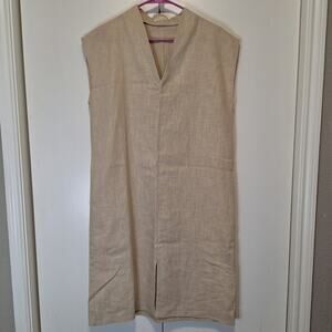 Muun Tan Canvas Dress with Pockets